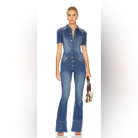 CLOSET CLOSING Ser.O.Ya Fallon Jumpsuit in Bayside Sz XS Revolve FWRD Seroya - Picture 1 of 9